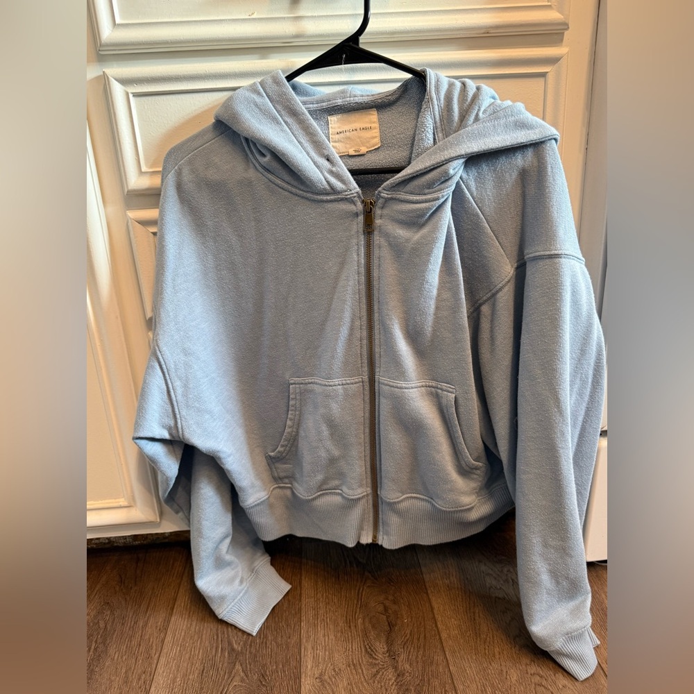 American Eagle Outfitters Heather Blue Hoodie